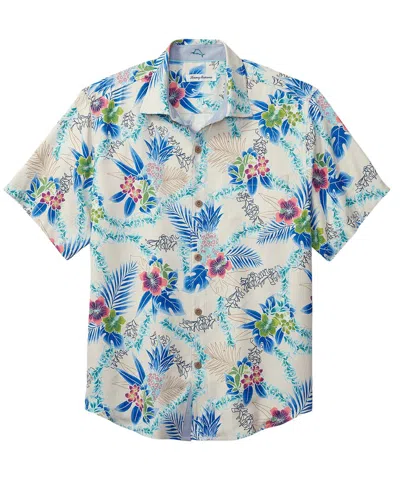 Tommy Bahama Lei In Paradise Silk-blend Camp Shirt In Multi