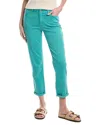 Tommy Bahama Leila Sunwashed Mid-rise Slim Pant In Blue