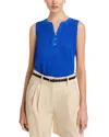 Tommy Bahama Lexie Linen Sleeveless Top In Blue