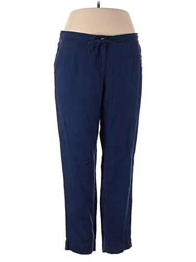 Pre-owned Tommy Bahama Linen Pants In Blue