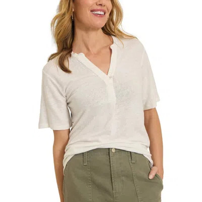 Tommy Bahama Linnea Placket Linen T-shirt
