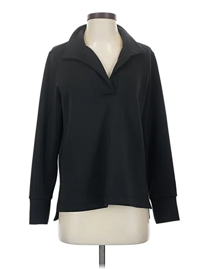 Pre-owned Tommy Bahama Long Sleeve Blouse In Black