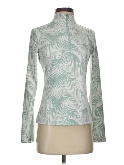 Pre-owned Tommy Bahama Long Sleeve Blouse In Green