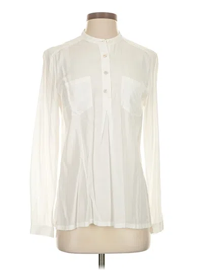 Pre-owned Tommy Bahama Long Sleeve Blouse In Ivory