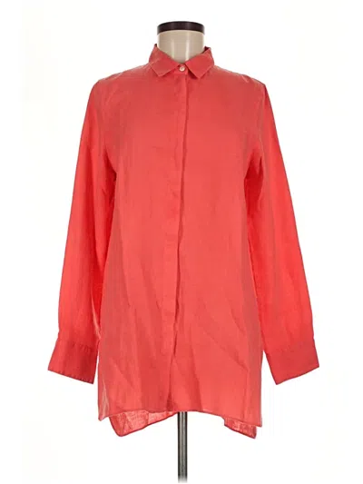 Pre-owned Tommy Bahama Long Sleeve Blouse In Red