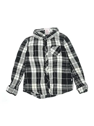 Pre-owned Tommy Bahama Kids' Long Sleeve Button Down Shirt In Black