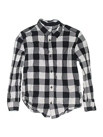 Pre-owned Tommy Bahama Kids' Long Sleeve Button Down Shirt In Black
