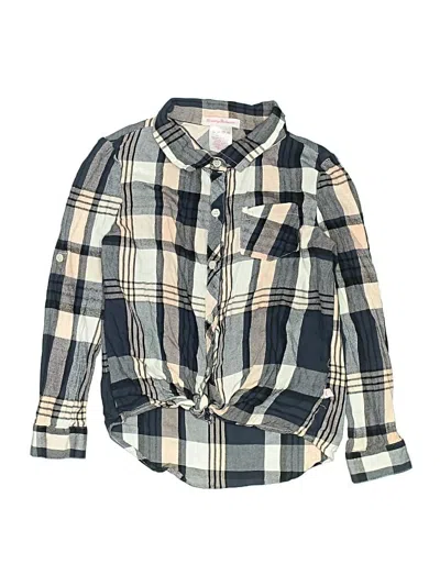 Pre-owned Tommy Bahama Kids' Long Sleeve Button Down Shirt In Blue