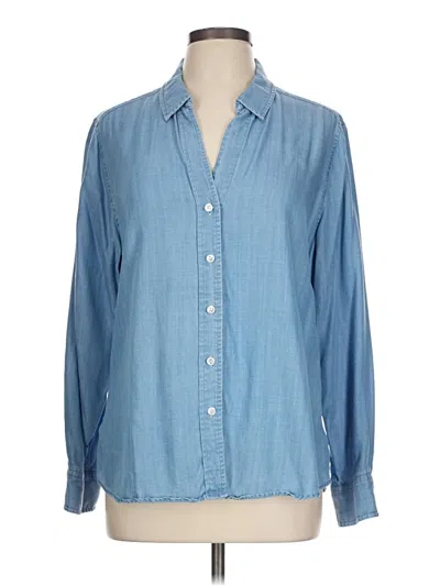 Pre-owned Tommy Bahama Long Sleeve Button Down Shirt In Blue