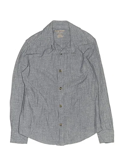 Pre-owned Tommy Bahama Kids' Long Sleeve Button Down Shirt In Gray
