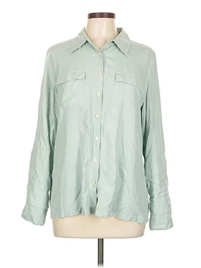 Pre-owned Tommy Bahama Long Sleeve Button Down Shirt In Green