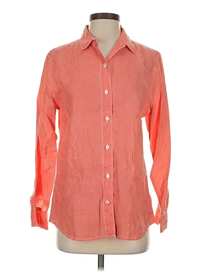 Pre-owned Tommy Bahama Long Sleeve Button Down Shirt In Orange