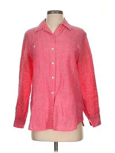 Pre-owned Tommy Bahama Long Sleeve Button Down Shirt In Pink
