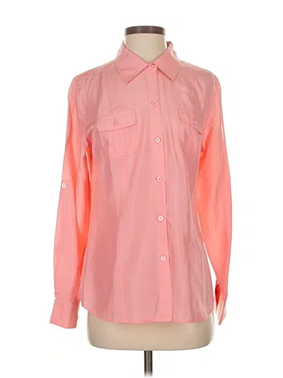 Pre-owned Tommy Bahama Long Sleeve Button Down Shirt In Pink