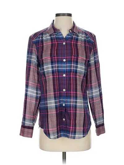 Pre-owned Tommy Bahama Long Sleeve Button Down Shirt In Purple