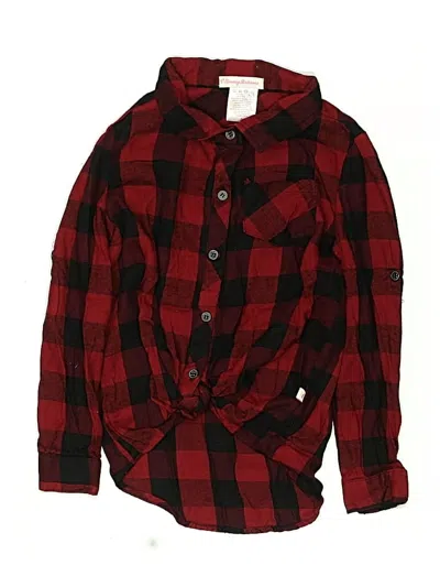 Pre-owned Tommy Bahama Kids' Long Sleeve Button Down Shirt In Red