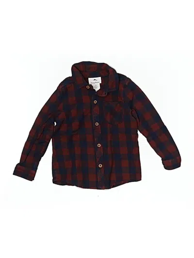 Pre-owned Tommy Bahama Kids' Long Sleeve Button Down Shirt In Red