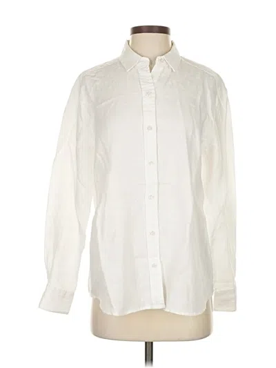 Pre-owned Tommy Bahama Long Sleeve Button Down Shirt In White