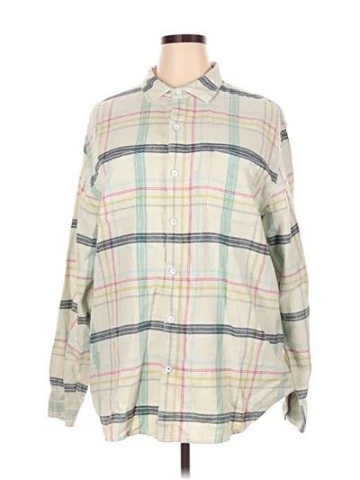 Pre-owned Tommy Bahama Long Sleeve Button Down Shirt In White