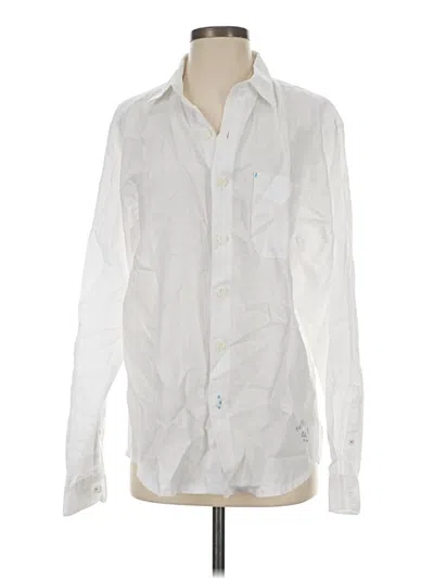 Pre-owned Tommy Bahama Long Sleeve Button Down Shirt In White