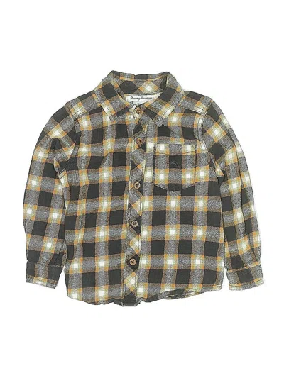Pre-owned Tommy Bahama Kids' Long Sleeve Button Down Shirt In Yellow