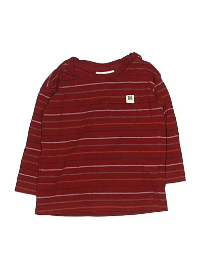 Pre-owned Tommy Bahama Babies' Long Sleeve Henley In Burgundy