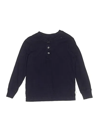 Pre-owned Tommy Bahama Kids' Long Sleeve Henley Shirt In Blue