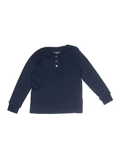 Pre-owned Tommy Bahama Kids' Long Sleeve Henley Shirt In Blue