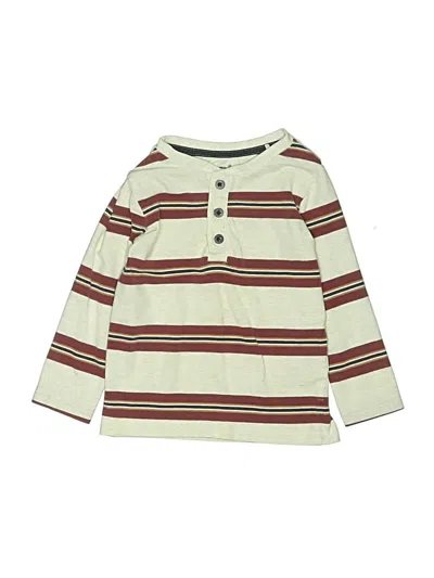 Pre-owned Tommy Bahama Kids' Long Sleeve Henley Shirt In White