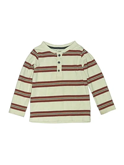 Pre-owned Tommy Bahama Kids' Long Sleeve Henley In White