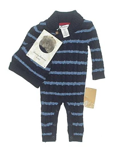 Pre-owned Tommy Bahama Babies' Long Sleeve Onesie In Blue