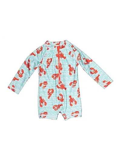 Pre-owned Tommy Bahama Babies' Long Sleeve Onesie In Blue
