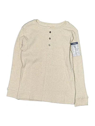 Pre-owned Tommy Bahama Kids' Long Sleeve Top Tan Tops In Brown
