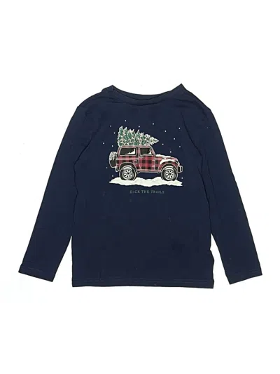 Pre-owned Tommy Bahama Kids' Long Sleeve T-shirt In Blue