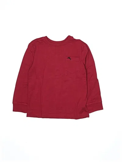 Pre-owned Tommy Bahama Kids' Long Sleeve T-shirt In Burgundy
