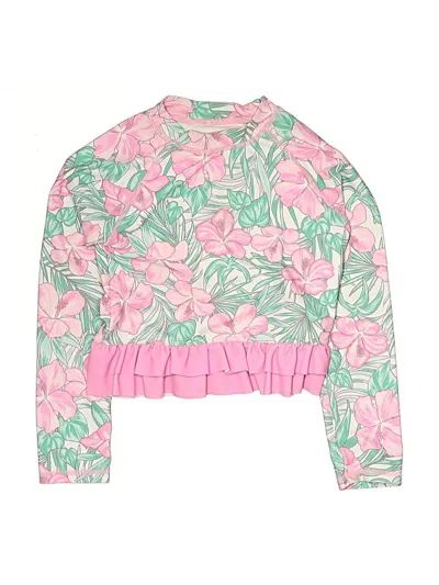 Pre-owned Tommy Bahama Kids' Long Sleeve T-shirt In Pink