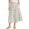 Tommy Bahama Luminous Tide Cotton Tiered Midi Skirt