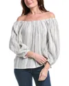 Tommy Bahama Luminous Tide Off-shoulder Top In Gray