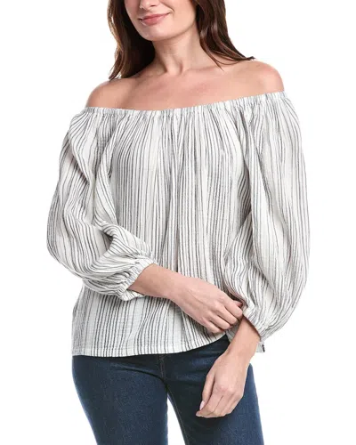 Tommy Bahama Luminous Tide Off-shoulder Top In Gray