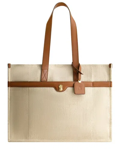 Tommy Bahama Lurex-linen Tote In Brown