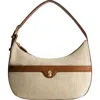 Tommy Bahama Lurex Linen Zip-top Hobo
