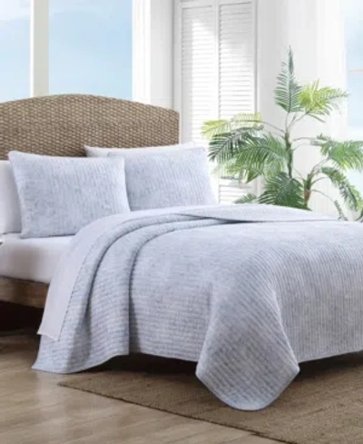 Tommy Bahama Makena Reversible 3-pc. Quilt Set, Full/queen In Blue Canal