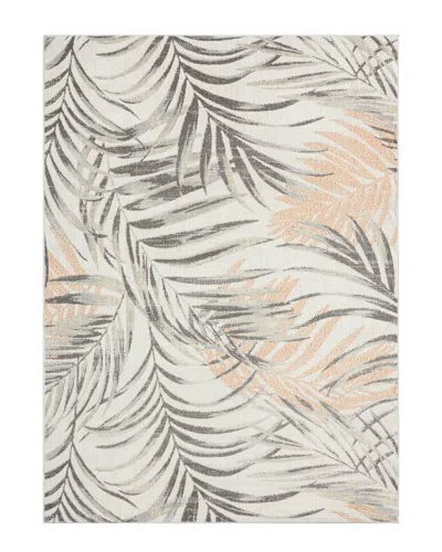 Tommy Bahama Malibu Palm Springs Coastal Ivory Rust Indoor/outdoor Rug