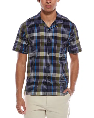 Tommy Bahama Marina Del Madras Camp Shirt In Blue