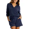 Tommy Bahama Marina Del Mar Cotton Johnny Collar Sweatshirt In Coastline