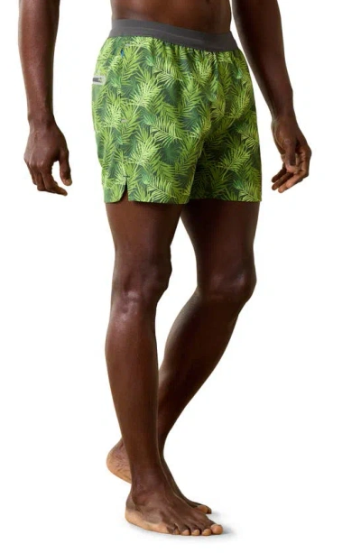 Tommy Bahama Maul Breaker Palm Route Swim Trunks In Wild Clover