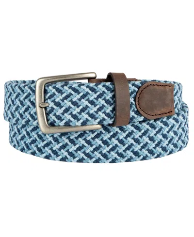 Tommy Bahama Men's 38 Mm Stretch Web Belt In Blue