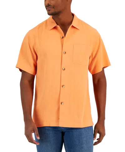 Tommy Bahama Men's Al Fresco Tropics Silk Short-sleeve Shirt In Orange