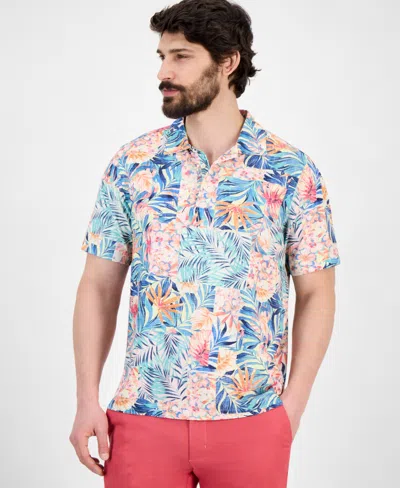 Tommy Bahama Men's Bahama Coast Positano Palms Performance Polo Shirt In Pink