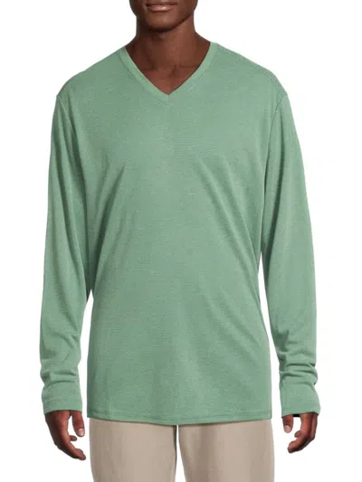 Tommy Bahama Men's Bay Cove Long-sleeve V-neck T-shirt In Green